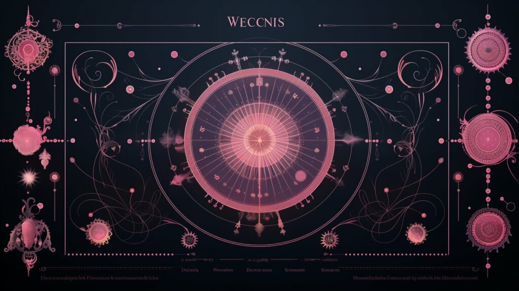 Astrological chart with Venus highlighted
